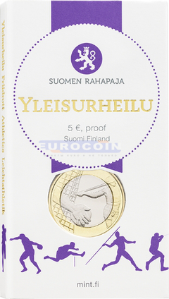Финляндия 5 евро 2016 Легкая атлетика PROOF