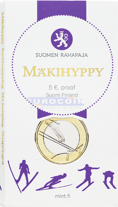 Финляндия 5 евро 2016 Прыжки с трамплина PROOF