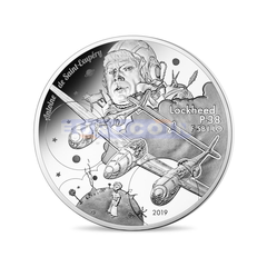 Франция 10 Евро 2019 Локхид P-38 «Молния»