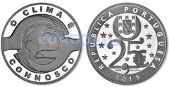 Португалия 2,5 евро 2015 Изменение климата PROOF