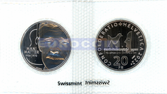 Швейцария 20 франков 2022 Мани Маттер