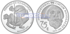 Португалия 7,5 евро 2021 Мактан PROOF
