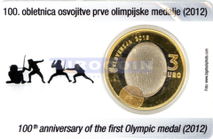 Словения 3 евро 2012 Олимпийская медаль BU