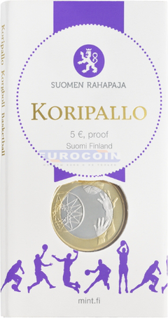 Финляндия 5 евро 2015 Баскетбол PROOF