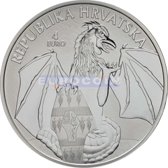 Хорватия 4 евро 2024 Дракон Трсат