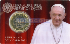 Ватикан 1 Евро 2022 BU
