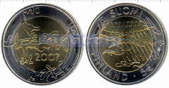 Финляндия 5 евро 2007 Независимость