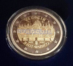 Италия 2 евро 2017 собор Святого Марка в Венеции PROOF
