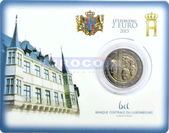 Люксембург 2 евро 2015 Династия Нассау-Вайльбург BU