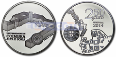 Португалия 2,5 евро 2014 Коимбра PROOF