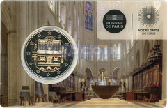 Франция 2 евро 2025 Нотр-Дам BU