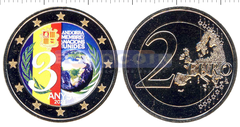 Андорра 2 евро 2023 Андорра в ООН (C)