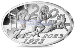 Франция 10 Евро 2023, 200 лет Регби
