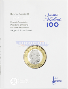 Финляндия 5 евро 2016 Кюёсти Каллио PROOF