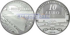 Франция 10 Евро 2014 Подводная лодка «Redoutable»