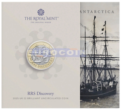 Великобритания 2 фунта 2025 RRS «Дискавери»