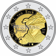 Бельгия 2 евро 2020 Ян ван Эйк PROOF