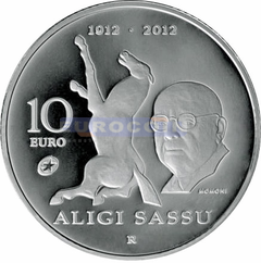 Сан Марино 10 Евро 2012 Алиджи Сассу