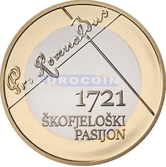 Словения 3 евро 2021 Шкофья-Лока PROOF