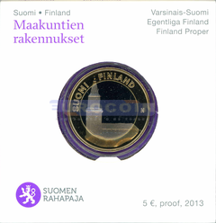 Финляндия 5 евро 2013 Исконная Финляндия V PROOF