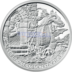Австрия 10 евро 2011 Линдворм в Клагенфурте PROOF