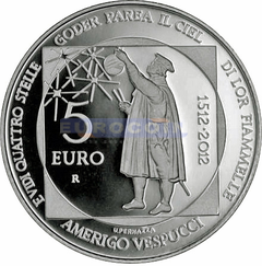 Сан Марино 5 Евро 2012 Америго Веспуччи