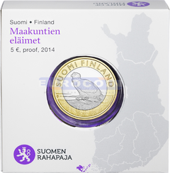 Финляндия 5 евро 2014 Аландские острова IV PROOF