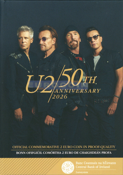 Ирландия 2 евро 2026, 50 лет группе U2 PROOF