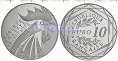 Франция 10 Евро 2014 Галльский петух UNC