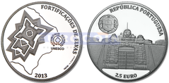 Португалия 2,5 евро 2013 Укрепления Элваша PROOF
