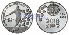 Португалия 2,5 евро 2018 Чемпионат мира по футболу 2018 PROOF