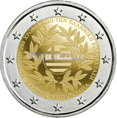 Греция 2 евро 2021 Греческая независимость PROOF