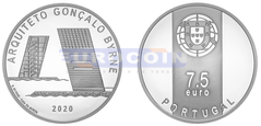 Португалия 7,5 евро 2020 Гонсалу Бирн PROOF