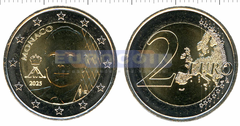 Монако 2 евро 2025 Альберт II