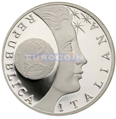 Италия 10 Евро 2009 Год астрономии