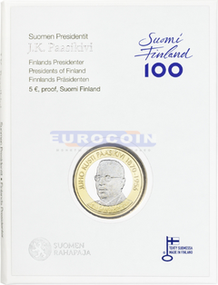 Финляндия 5 евро 2017 Юхо Кусти Паасикиви PROOF
