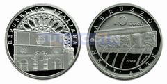 Италия 10 Евро 2009 Аквила