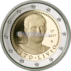 Италия 2 евро 2017 Тит Ливио PROOF