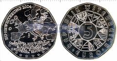 Австрия 5 евро 2004 Расширение EU