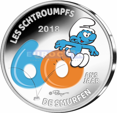 Бельгия 5 Евро 2018 Смурфы (C)