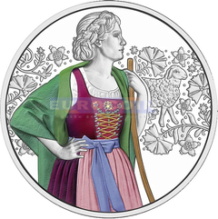 Австрия 10 евро 2026 Лоден PROOF