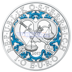 Австрия 10 евро 2017 Архангел Михаил PROOF