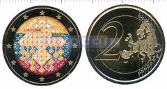 Литва 2 евро 2024 Соломенные сады (C)