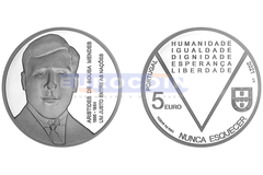 Португалия 5 евро 2021 Аристидеш де Сауза Мендеш PROOF