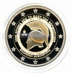 Греция 2 евро 2020 Фермопильское сражение PROOF
