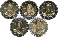 Германия 2 евро 2023 Гамбург (A,D,F,G,J)