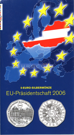 Австрия 5 евро 2006 Председательство в EU BU