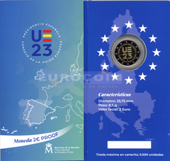 Испания 2 евро 2023 Председательство в ЕС PROOF